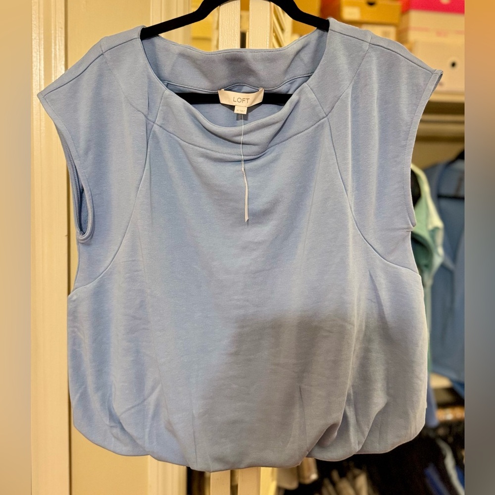 NWT LOFT Sky Blue Blouse
